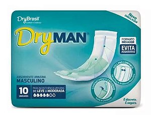 Absorvente Masculino Dry Man com 10 unid