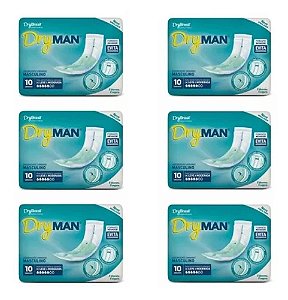 Absorvente Masculino Dry Man Kit com 6 pacotes