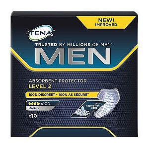 ABSORVENTE TENA FOR MEN LEVEL 2 C/10 UNIDADES