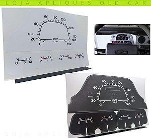 KIT ADESIVOS PAINEL DE INSTRUMENTOS VDO TOYOTA BANDEIRANTES / APLIQUES PARA RESTAURAÇÃO