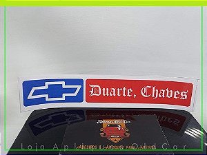 Adesivo Concessionária Chevrolet Duarte Chaves - (externo - Colagem na Lataria)