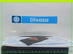 Adesivo Decorativo - Concessionária Volkswagen Divasa - Padrão de Época