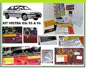 Kit Adesivos e Selos Vectra Gsi - 93 a 96