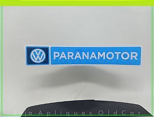 Adesivo Decorativo - Concessionária Volkswagen Paranamotor - Padrão de Época