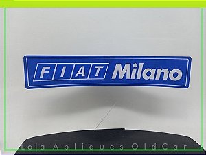 Adesivo Concessionária Fiat - Milano - (reverso - Colagem Interna no Vidro)