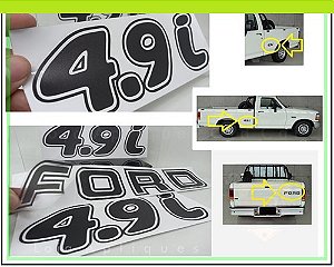 Adesivo Diesel Ford F100 / F1000 (Reverso - Colagem Interna No Vidro) -  Apliques e Adesivos para Antigos