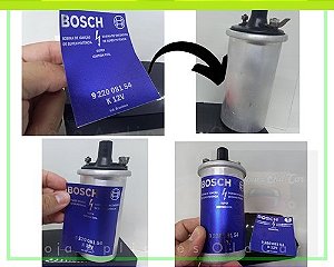 Adesivo Bobina Azul Bosch k 12v 054 / Selo do Rótulo para Restauração