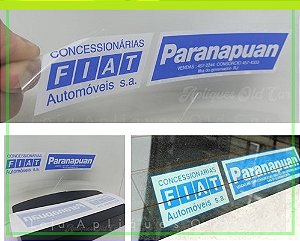 ADESIVO DE ÉPOCA CONCESSIONÁRIA FIAT PARANAPUAN - (ILHA DO GOVERNADOR-RJ)