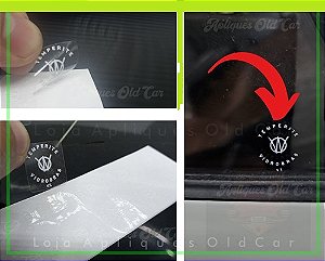 Adesivos Selos Decalque Vidros Temperite Vidrobras - Linha Antiga Volkswagen