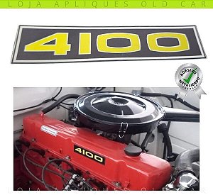 ADESIVO 4100 TAMPA DE VÁLVULAS OPALA 6CIL. LINHA ATÉ 74 ESPECIAL, LUXO, GRANLUXO, SS / CONTORNO E BORDA METALIZADO