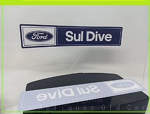 Adesivo Decorativo de Época Concessionária Ford Sul Dive