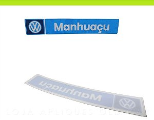 ADESIVO CONCESSIONÁRIA VOLKSWAGEN MANHUAÇU / ADESIVO DECORATIVO DE ÉPOCA