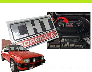 ADESIVO CHT FÓRMULA / SELO TAMPA DO FILTRO DE AR ESCORT XR3 84 A 89 / METALIZADO
