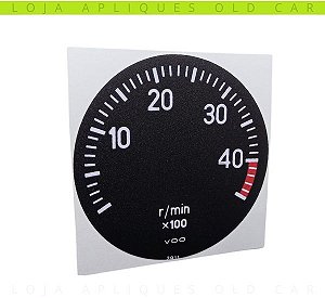 ADESIVO CONTA-GIROS VDO 4000RPm 71MM / APLIQUE VINIL PARA RESTAURAÇÃO