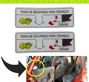 ADESIVOS TRAVA DE SEGURANÇA PARA CRIANÇAS / PADRÃO SANTANA, QUANTUM, ROYALE, VERSAILLES