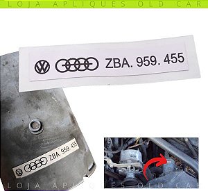 ADESIVO MOTOR DO VENTILADOR RADIADOR GOL, PARATI, SAVEIRO, VOYAGE / LINHA G1