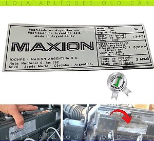 ADESIVO MAXION TAMPA DE VÁLVULAS MOTOR SILVERADO E D20 / ADESIVO MOTOR S4 / PRODUÇÃO ARGENTINA