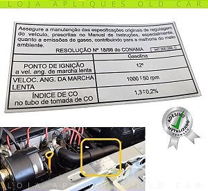 ADESIVO PONTO DE IGNIÇÃO ESCORT LINHA 93 A 96 / ADESIVO LATARIA DA MINI-FRENTE