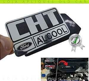 ADESIVO CHT ÁLCOOL / TAMPA DO FILTRO MOTOR CHT ÁLCOOL / ESCORT, PAMPA, DELREY, CORCEL, BELINA