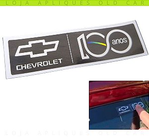 ADESIVO CHEVROLET 100 ANOS /  SELO DECORATIVO EDIÇÃO DE ANIVERSÁRIO GM