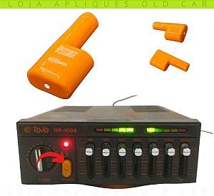 BOTÃO POWER TOJO GR-100 / BOTÃO TECLA LIGA-DESLIGA  / LARANJA ACABAMENTO VERNIZ