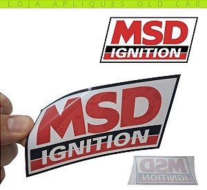 ADESIVO MSD IGNITION / DECORATIVO DE ÉPOCA / COLAGEM INTERNA NO VIDRO 12X5,5CM