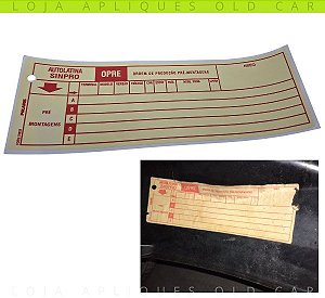 ADESIVO FORRAÇÃO DE PORTA ORDEM DE PRODUÇÃO PRÉ MONTAGEM / COMPATÍVEL PARA TODOS VEÍCULOS AUTOLATINA