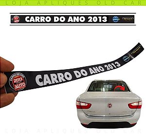 ADESIVO CARRO DO ANO 2013 LINHA FIAT / DECORATIVO DE ÉPOCA CAMPANHA AUTO ESPORTE 2013