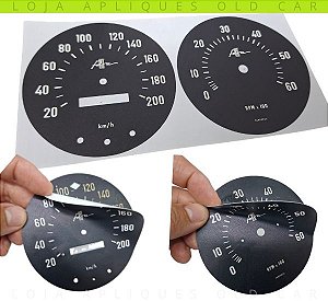 KIT ADESIVOS PAINEL DE INSTRUMENTOS PUMA GT / APLIQUES PARA RESTAURAÇÃO VELOCÍMETRO E CONTA-GIROS