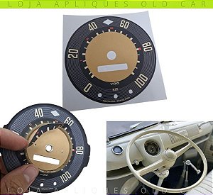 ADESIVO VELOCÍMETRO KOMBI 1200 / MARCAÇÃO ATÉ 100KM / APLIQUE PARA RESTAURAÇÃO