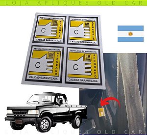 KIT 4 SELOS C APROVADO LATARIA D20 / CONTROLE QUALIDADE D20 ARGENTINA / CALIDAD GARANTIZADA