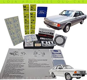 KIT ADESIVOS CORCEL 2 MOTOR CHT LINHA 83 A 86 / KIT ADESIVOS MOTOR, PORTA-MALAS, VIDROS E PARA-BRISA