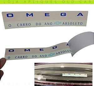 ADESIVO OMEGA CARRO DO ANO ABSOLUTO / DECORATIVO DE ÉPOCA CHEVROLET OMEGA, SUPREMA / COLAGEM INTERNA