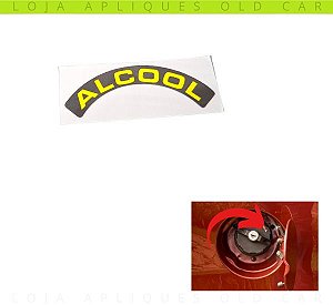 ADESIVO ÁLCOOL TAMPA DO TANQUE KADETT, IPANEMA  / SELO INDICAÇÃO DO COMBUSTÍVEL