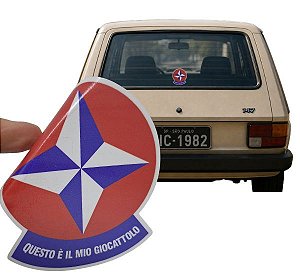 ADESIVO QUESTO É IL MIO GIOCATTOLO / ITALIANO ESTE É O MEU BRINQUEDO / ADESIVO DECORATIVO PARA ANTIGOS FIAT