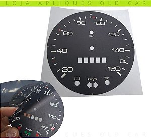 ADESIVO VELOCÍMETRO FUSCA 160KM / IDENTIFICAÇÃO MODELO 395 / APLIQUE VINIL PARA RESTAURAÇÃO