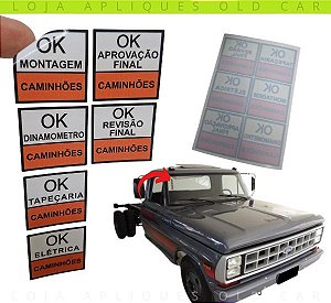 KIT SELOS DE QUALIDADE CAMINHÕES FORD F4000 / LINHA ATÉ 1992 / SELOS DE QUALIDADE DA LINHA DE MONTAGEM