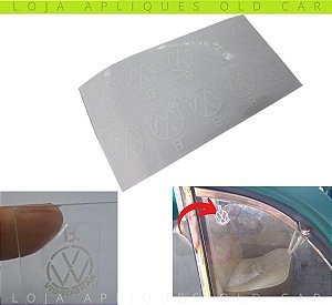 ADESIVO DECALQUE DOS VIDROS VOLKSWAGEN VIDROBRAS / SELO DECALQUE DOS VIDROS FUSCA, KOMBI DÉCADA 60 E 70