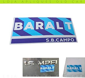 ADESIVO DECORATIVO CONCESSIONÁRIA CHEVROLET BARALT / COLAGEM EXTERNA / ADESIVO DECORATIVO DE ÉPOCA