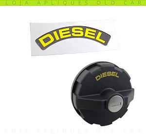 ADESIVO DIESEL PARA TAMPA DO TANQUE / SELO INDICATIVO DO COMBUSTÍVEL / PADRÃO TODOS MOVIDOS A DIESEL