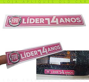ADESIVO FIAT LÍDER 14 ANOS / DECORATIVO PARA TODOS LINHA FIAT 2014, 2015 / COLAGEM EXTERNA