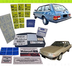 KIT ADESIVOS DEL REY E BELINA MOTOR AP / LINHA 89 A 91 / 23 SELOS INFORMATIVOS COFRE, MOTOR, LATARIA E PARA-BRISA