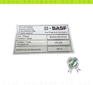 ADESIVO BRANCO BANCHISA BASF / COR PINTURA CARROS FIAT / SELO DA LATARIA