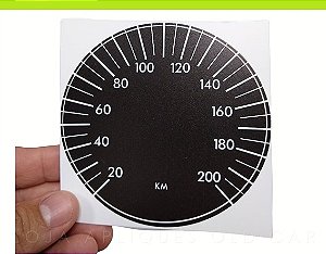ADESIVO VELOCÍMETRO OPALA 200KM / APLIQUE RESTAURAÇÃO DO VELOCÍMETRO