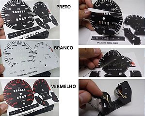 Kit Apliques Painel de Instrumentos Gol Gts (88/93) - Padrão Vdo