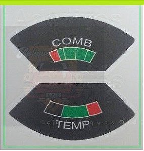 Aplique Combustível  e Temperatura - Comb Temp - Opala / Caravan Até 1980