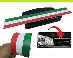 Adesivo Faixa Itália / Decorativo para Carros Fiat / Fosco Acetinado Laminado / 5x30cm