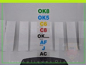 Selos Ok Controle de Qualidade Volkswagen - Adesivos Para-brisa - Kombi Last Edition