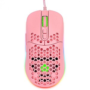 Mouse Gamer VX Gaming Void C/ LED RGB- 7600 DPI - Rosa