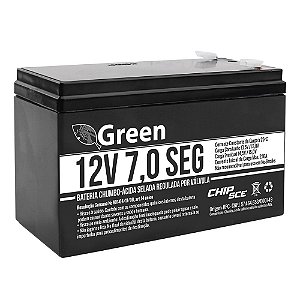 Bateria Selada Recarregável Vrla 12v 7ah 20hr Green